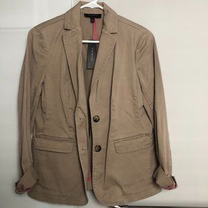 Talbots Women's Khaki Jacket - Size 2